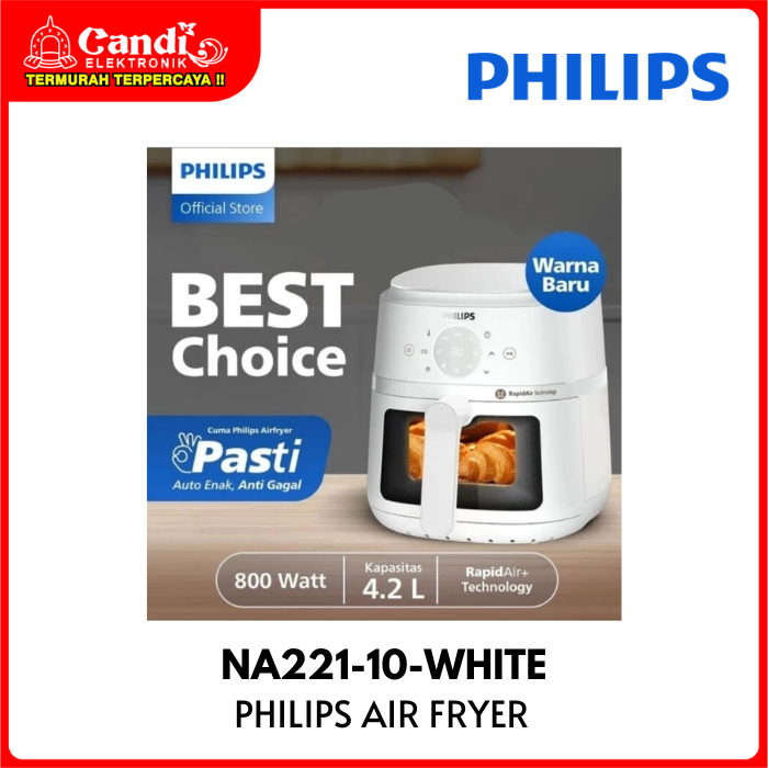 Philips Air Fryer Na221-10-white