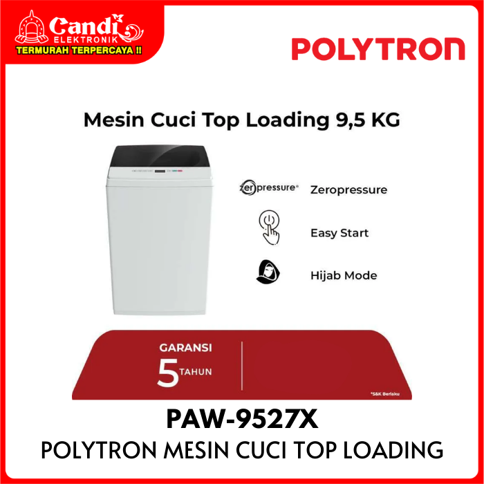 Polytron  Washing Machine Top Loading