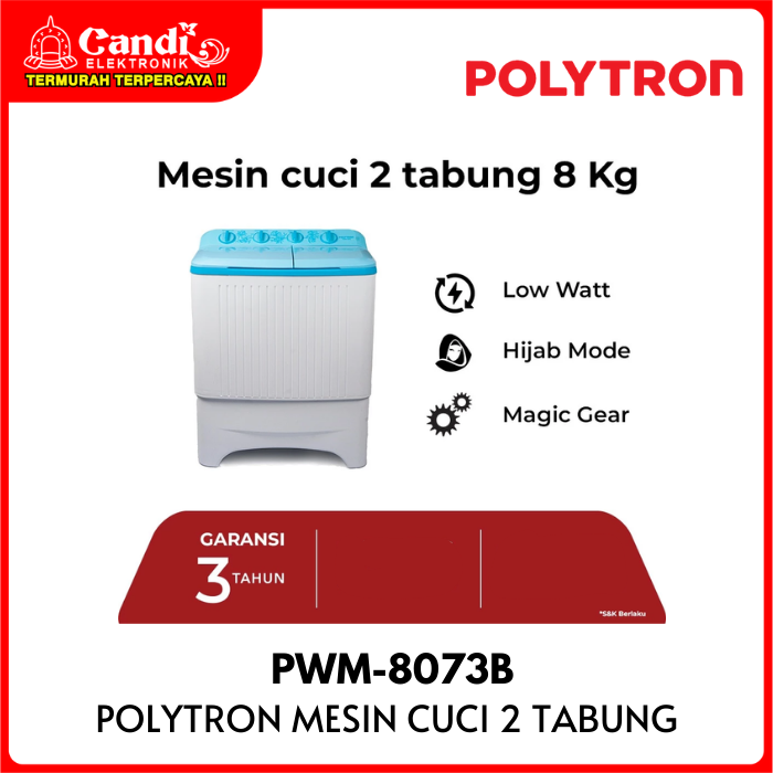 Polytron  Washing Machine Twin Tub