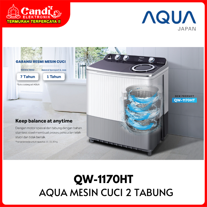 Aqua Washing Machine Twin Tub 