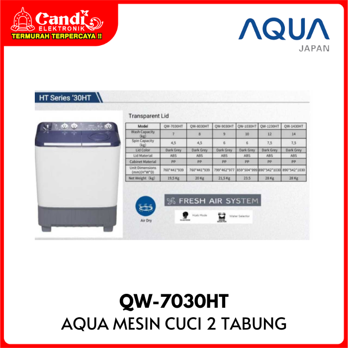 Aqua Washing Machine Twin Tub 