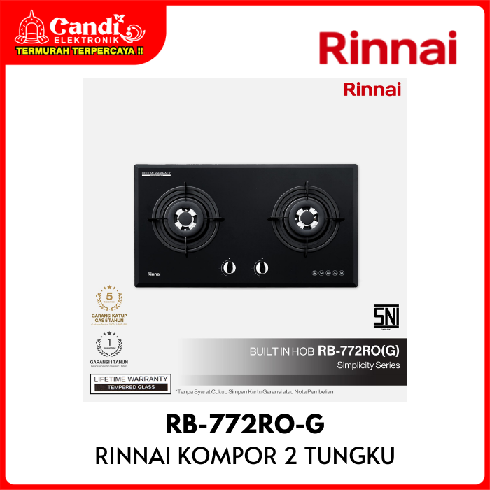 Kompor Tanam 2 Tungku Rinnai